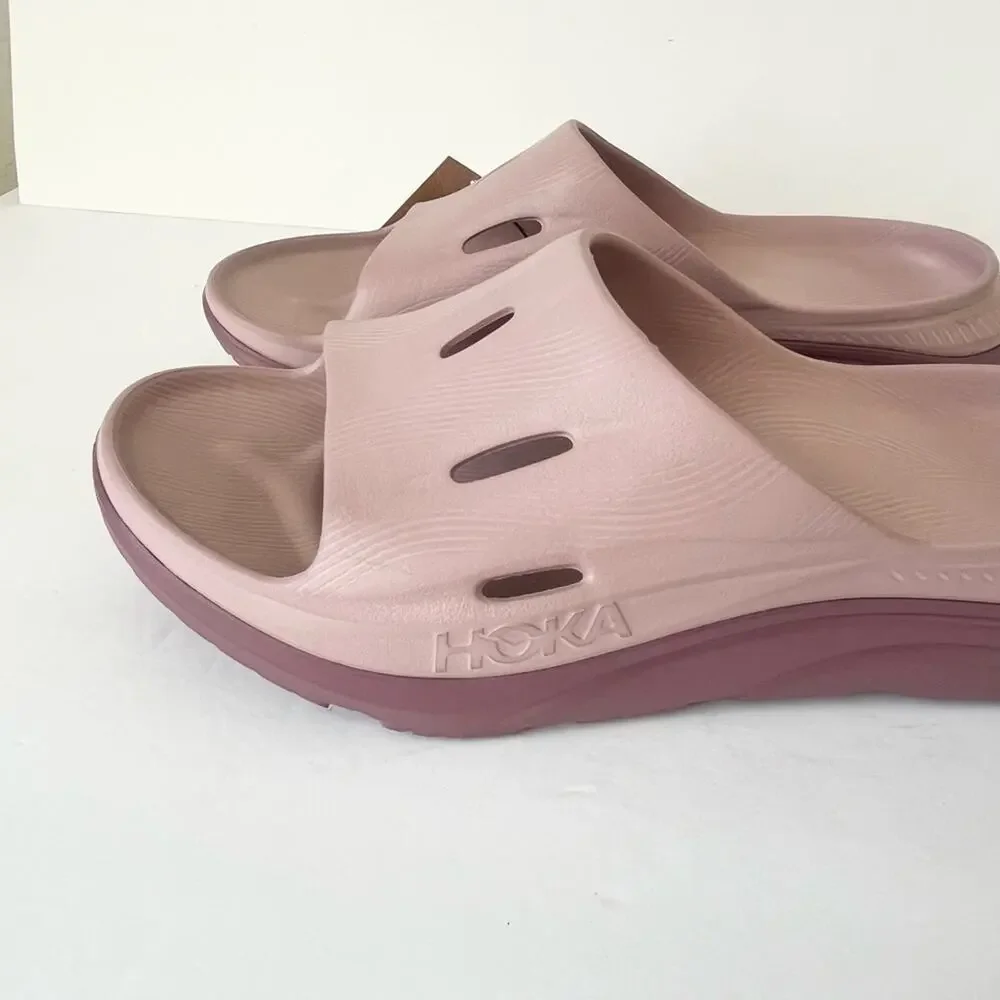 Hoka Ora recovery slide sandals mauve pink 13 NWT